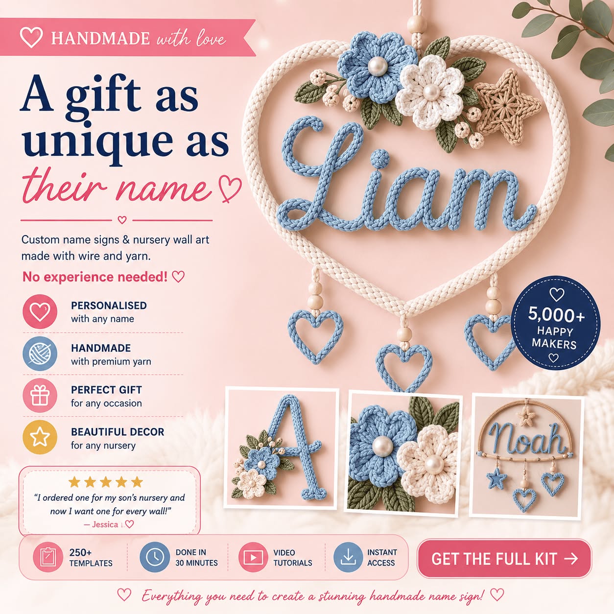 Digital home Crafts Facebook ad: Create at home in 30 minutes