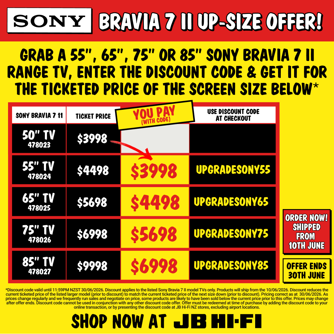 JB Hi-Fi NZ Facebook ad