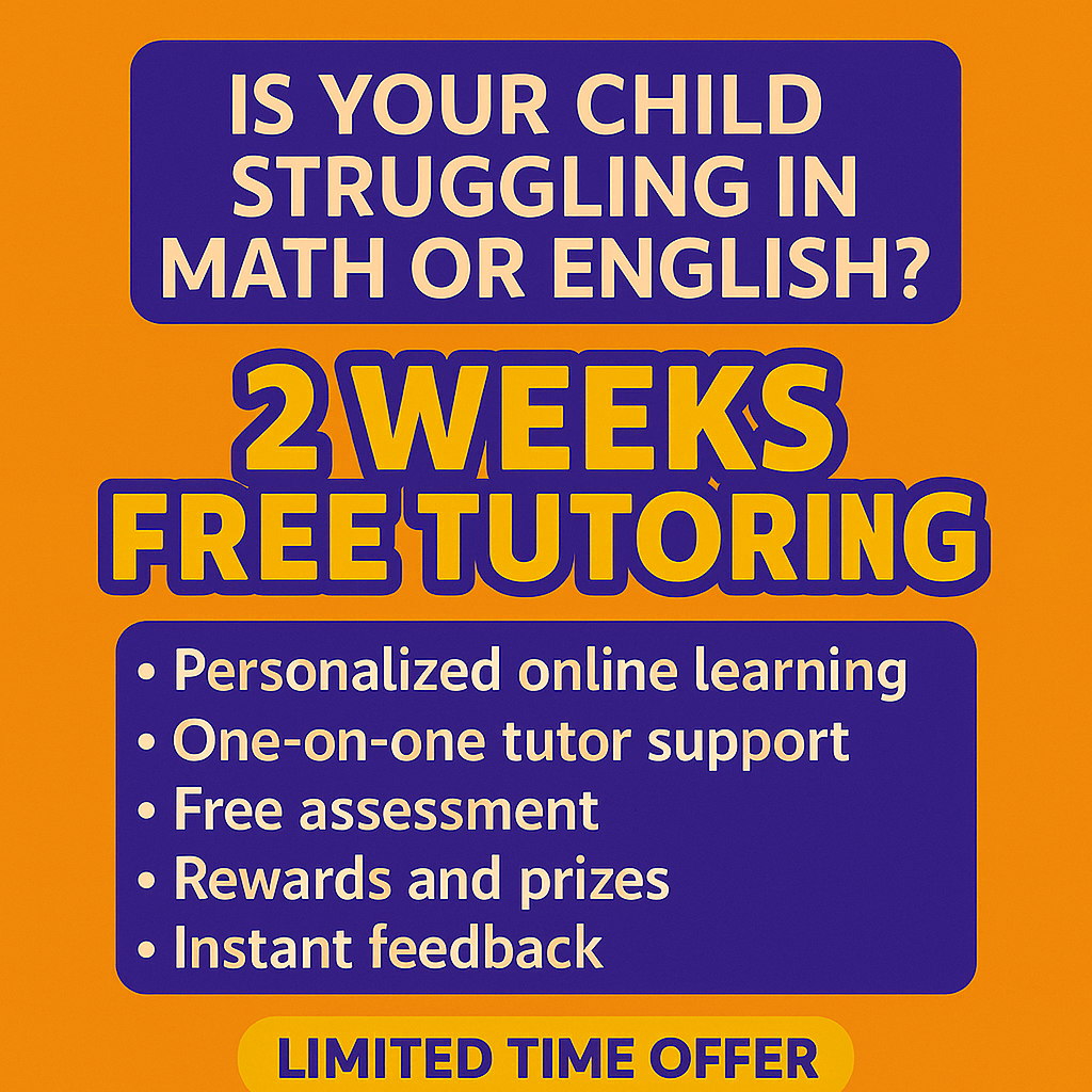 APLUS America - Math and English Facebook ad