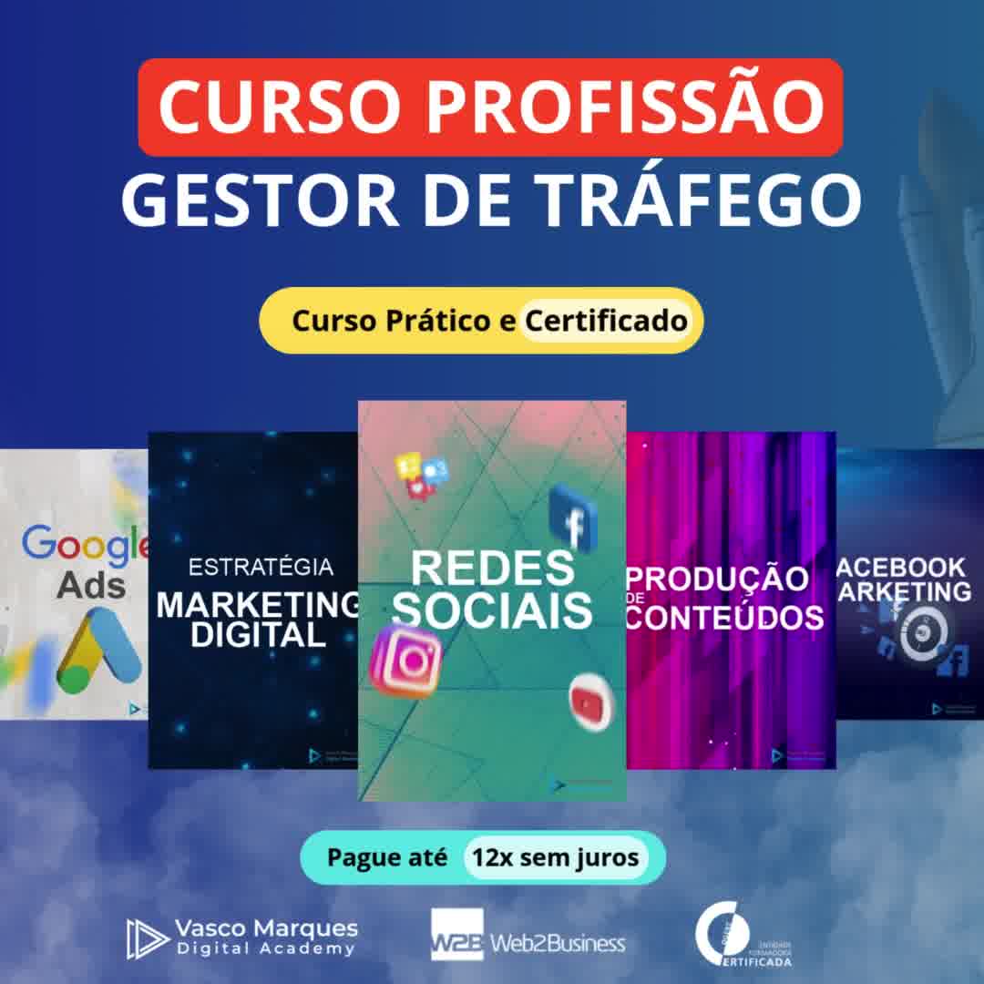 Web2business - Vasco Marques Digital Academy Facebook ad