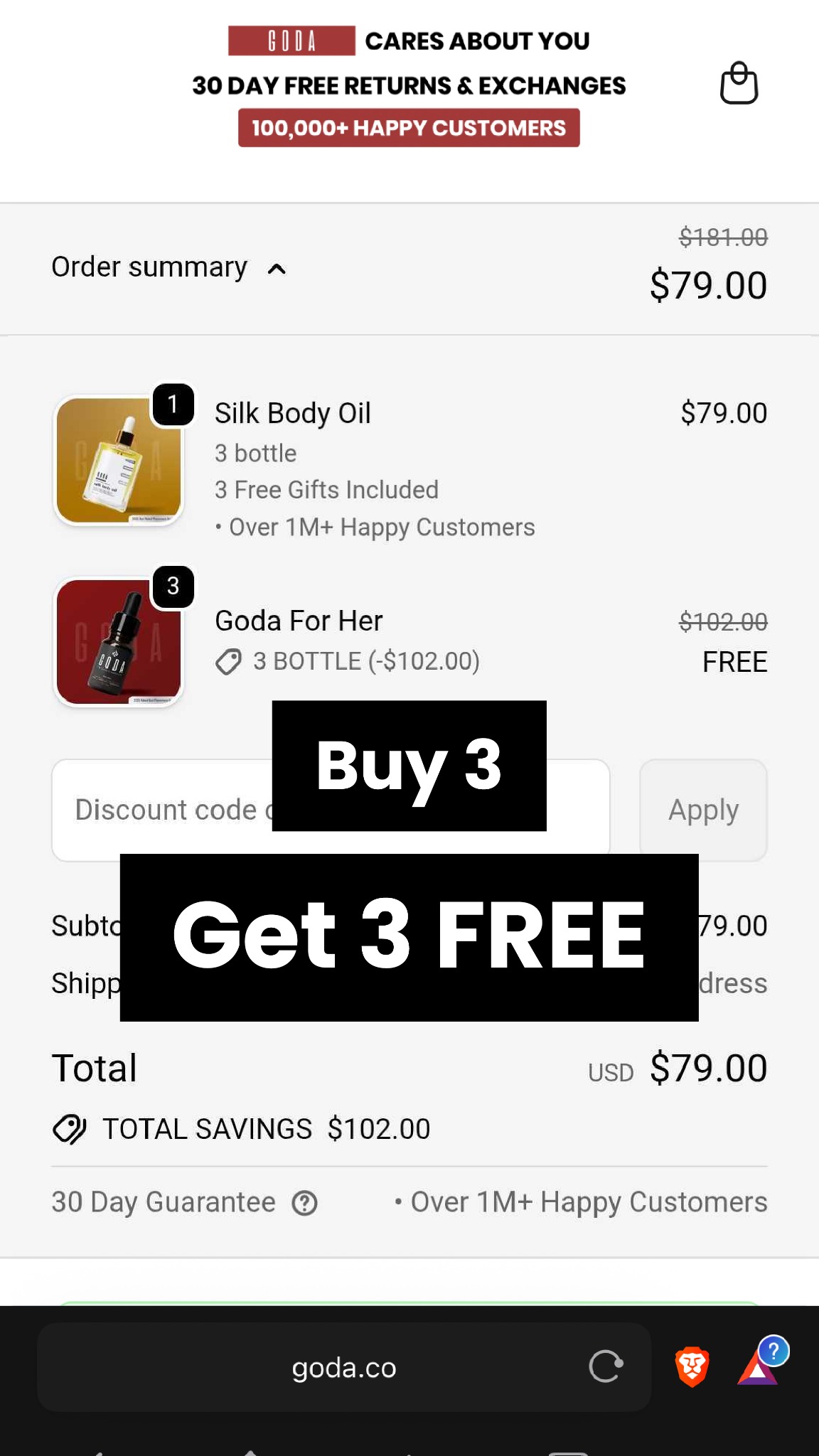 Goda Perfume Facebook ad