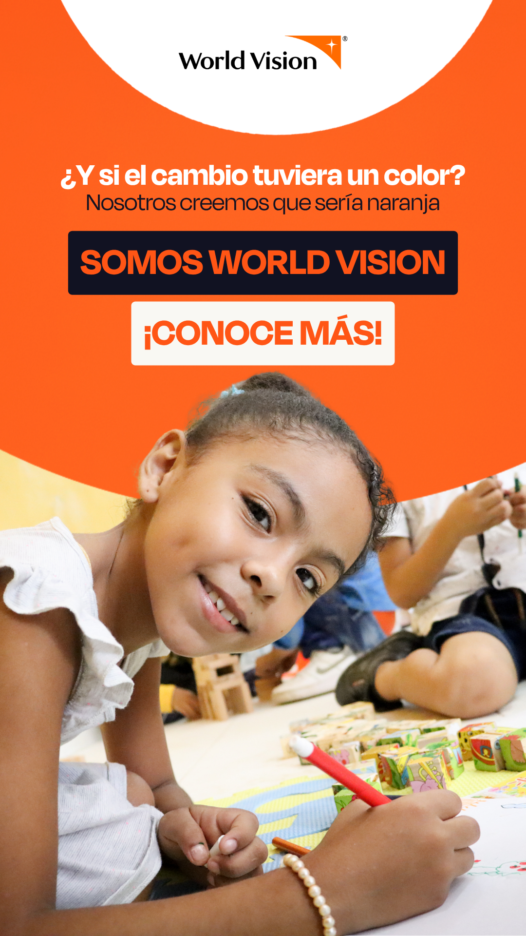 World Vision Colombia Facebook ad from Aug 11, 2026