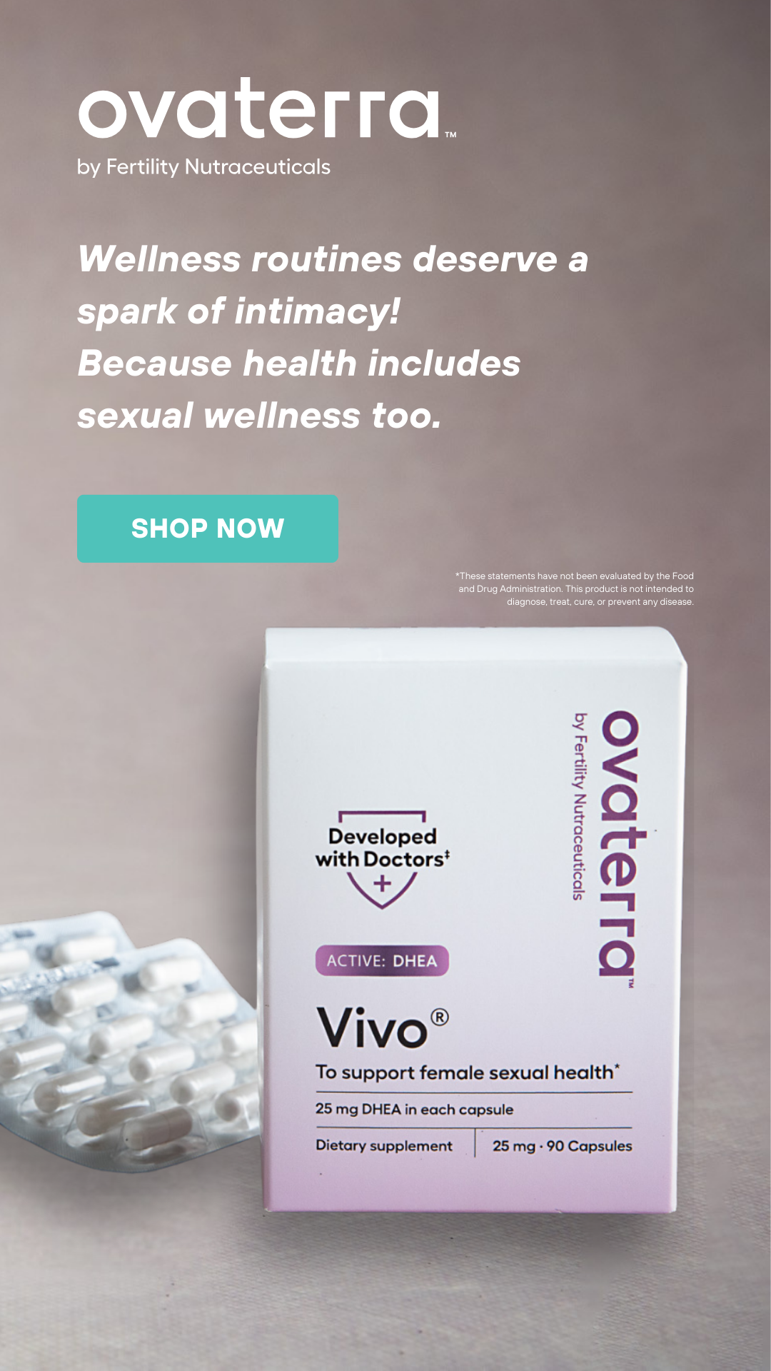 Ovaterra Facebook ad: Elevate a Health and Wellness Routine
