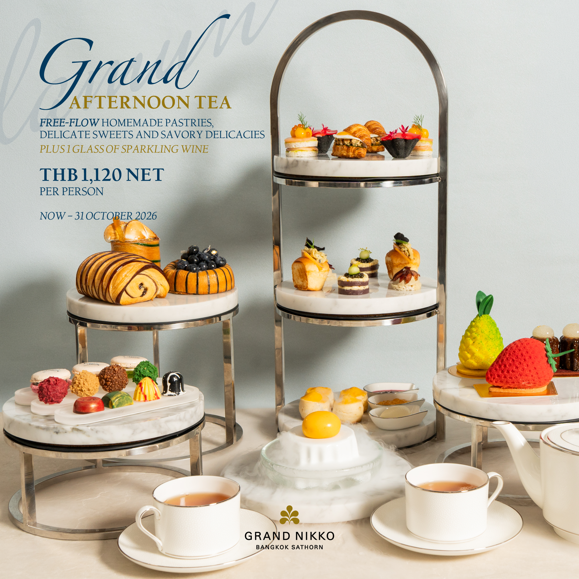 Grand Nikko Bangkok Sathorn Facebook ad: Take a well-deserved break from your busy weekdaysโฆ