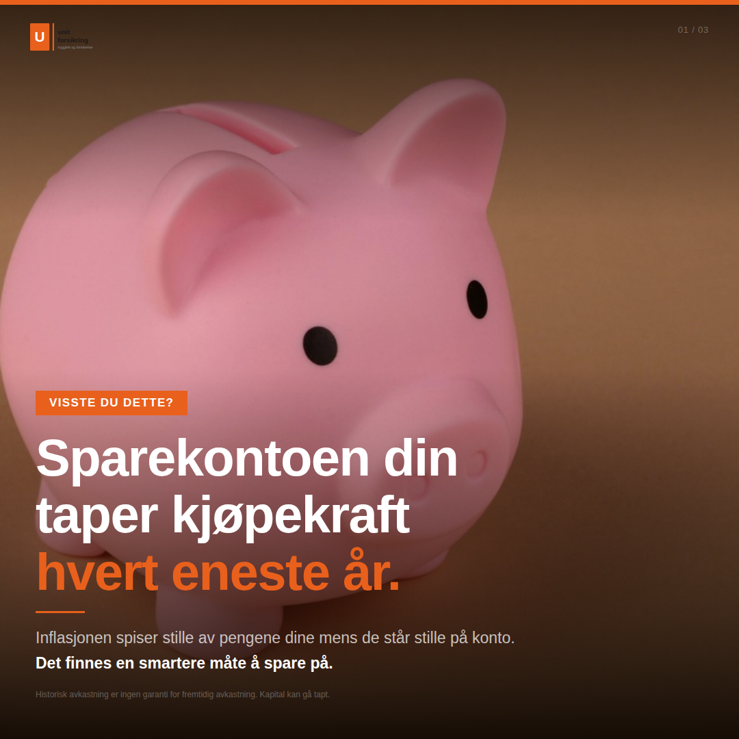 Unit Forsikring As Facebook ad: Visste du at 1 000 kr i måneden…