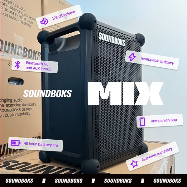 Soundboks Australia Facebook ad from May 17, 2026