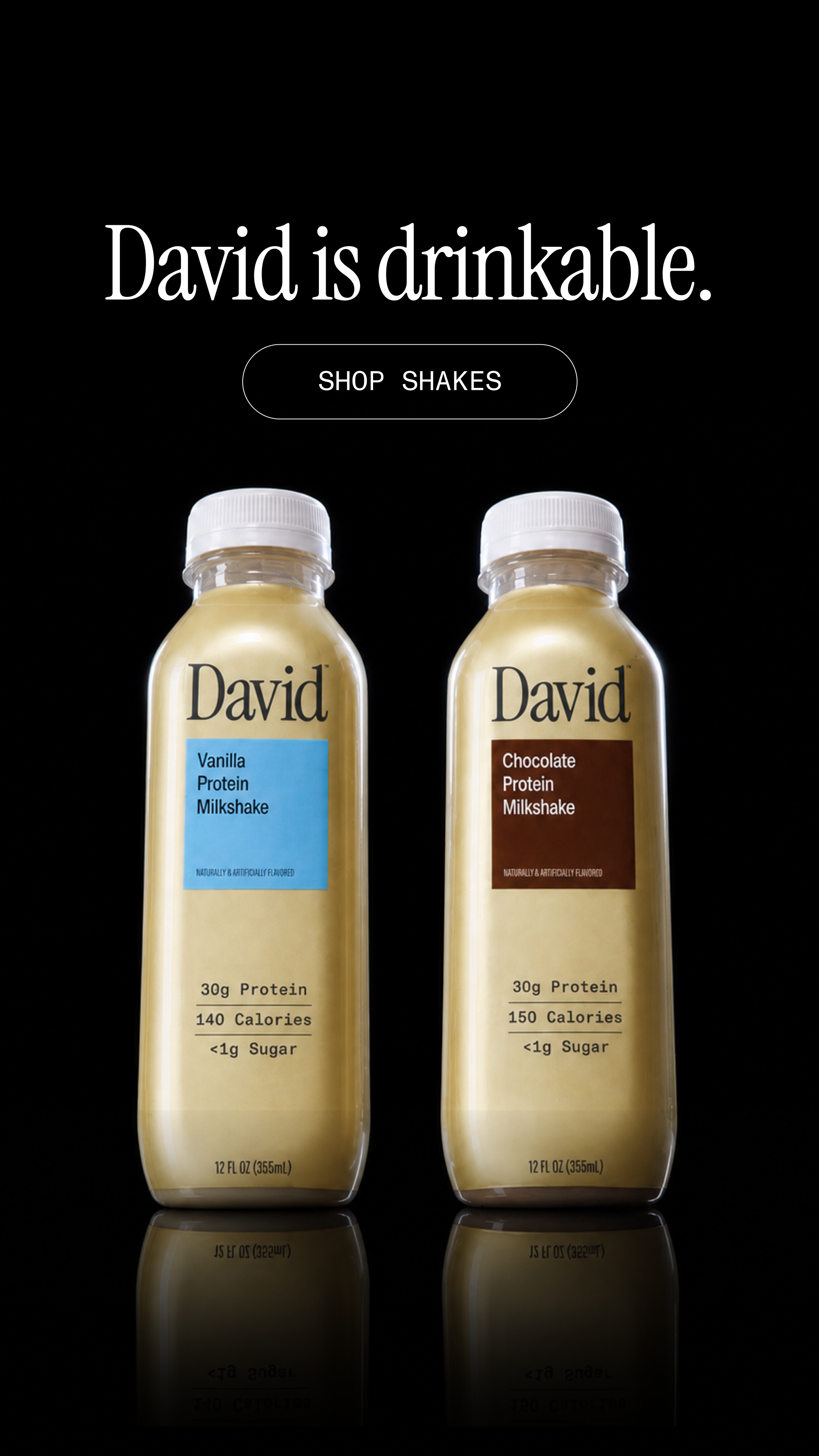 David Protein Facebook ad