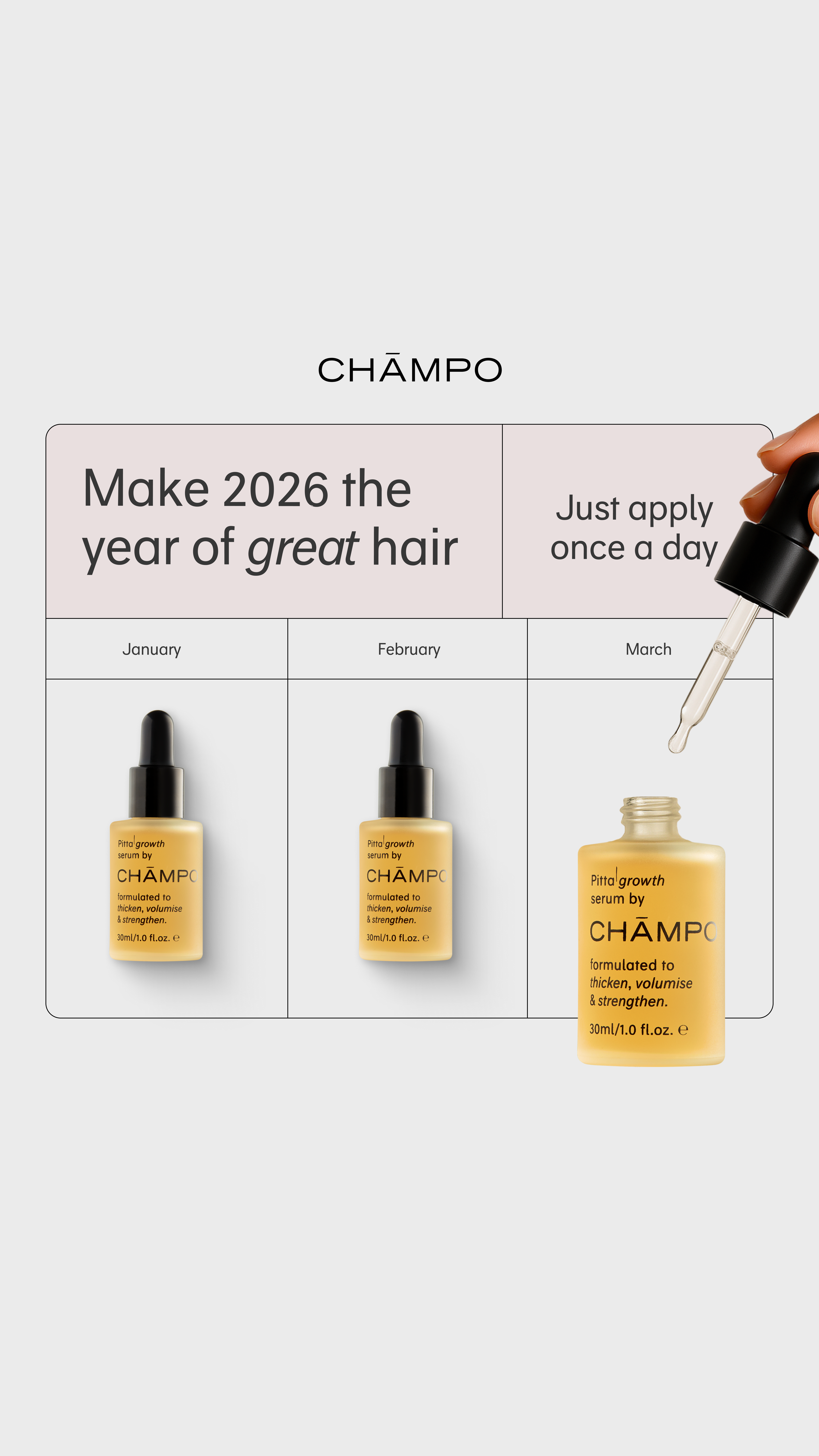 Chāmpo Haircare Facebook ad