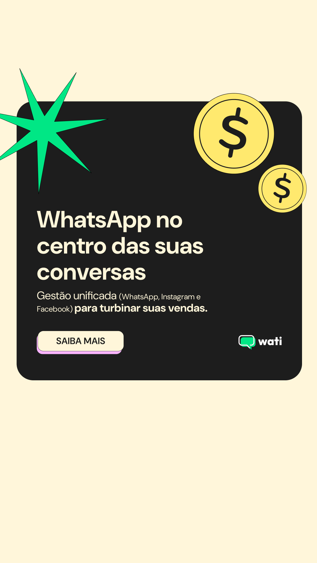 Wati Brasil Facebook ad