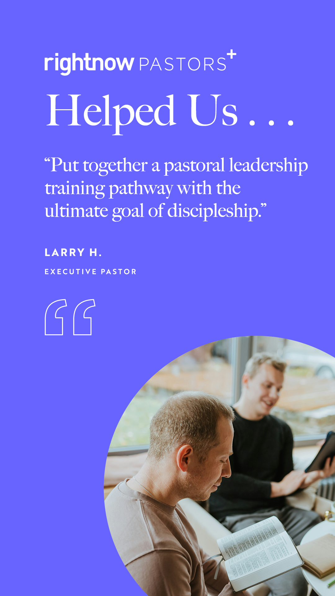 RightNow Pastors Facebook ad from Dec 18, 2025