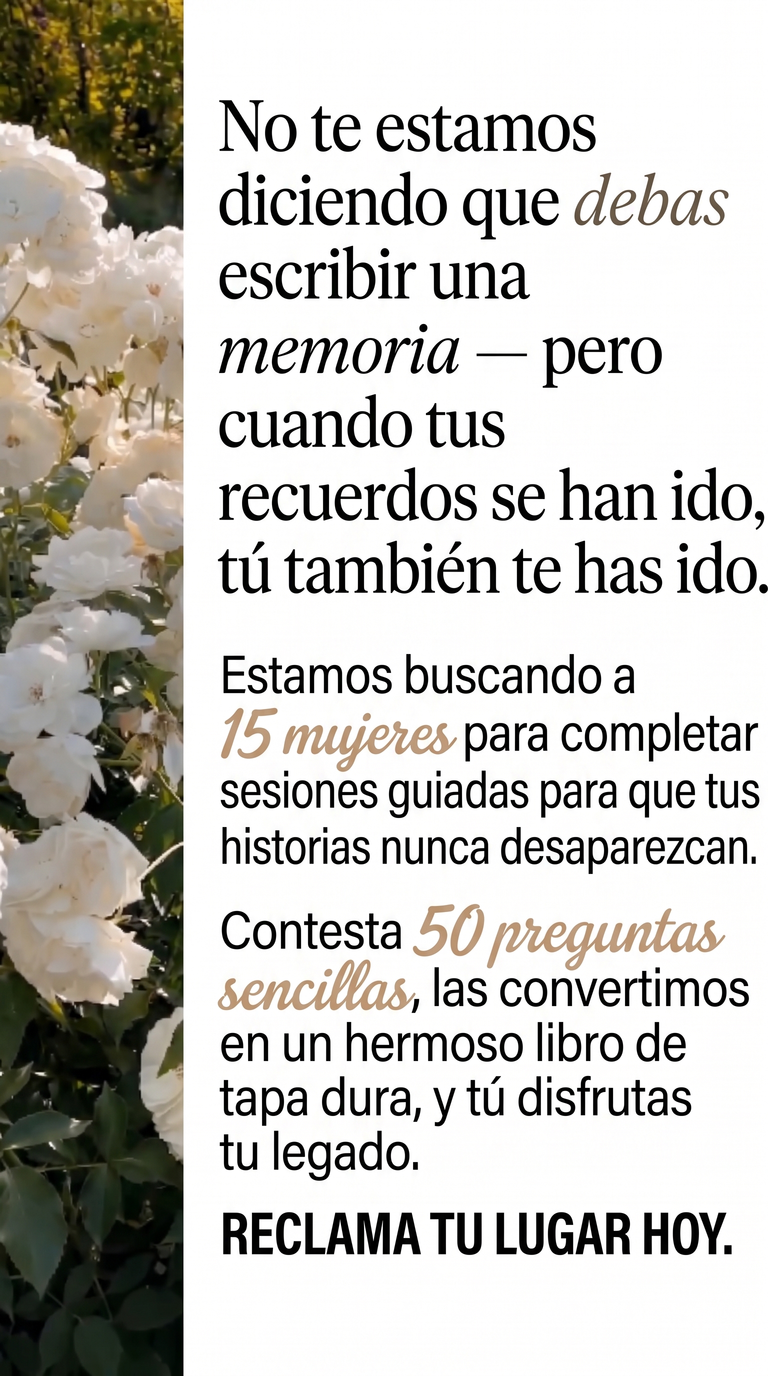 Memowrite Facebook ad