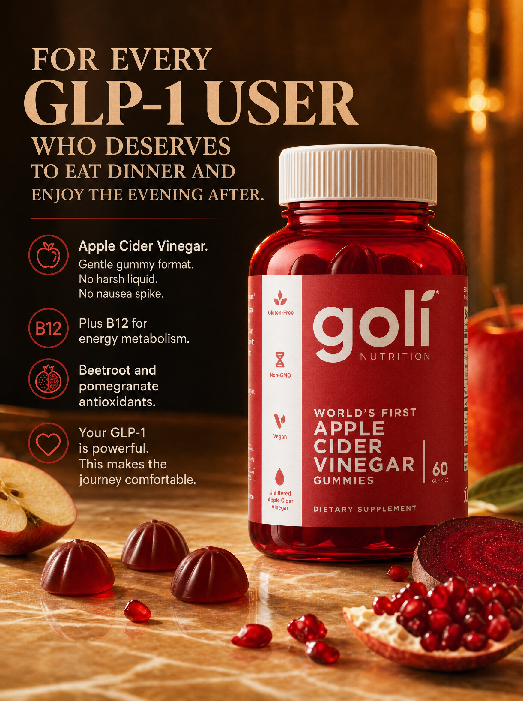 Goli Facebook ad: On a GLP-1 and Wiped by 3pm?