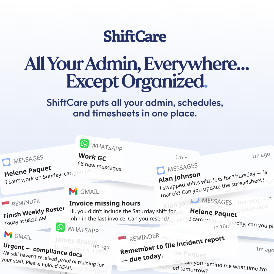 ShiftCare North America Facebook ad from Apr 6, 2026