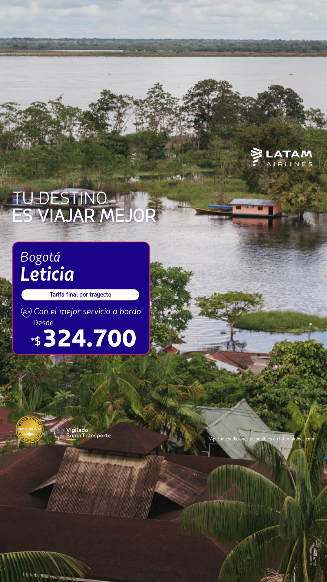 LATAM Airlines Facebook ad from Jul 24, 2026