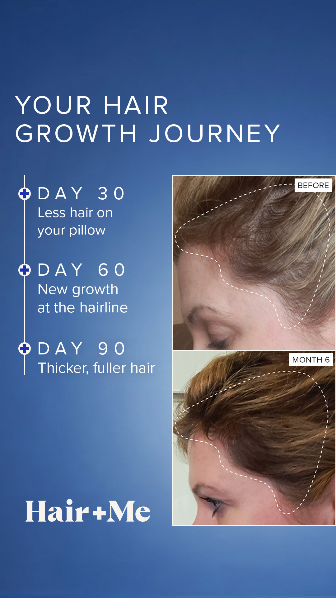 Hair + Me Facebook ad
