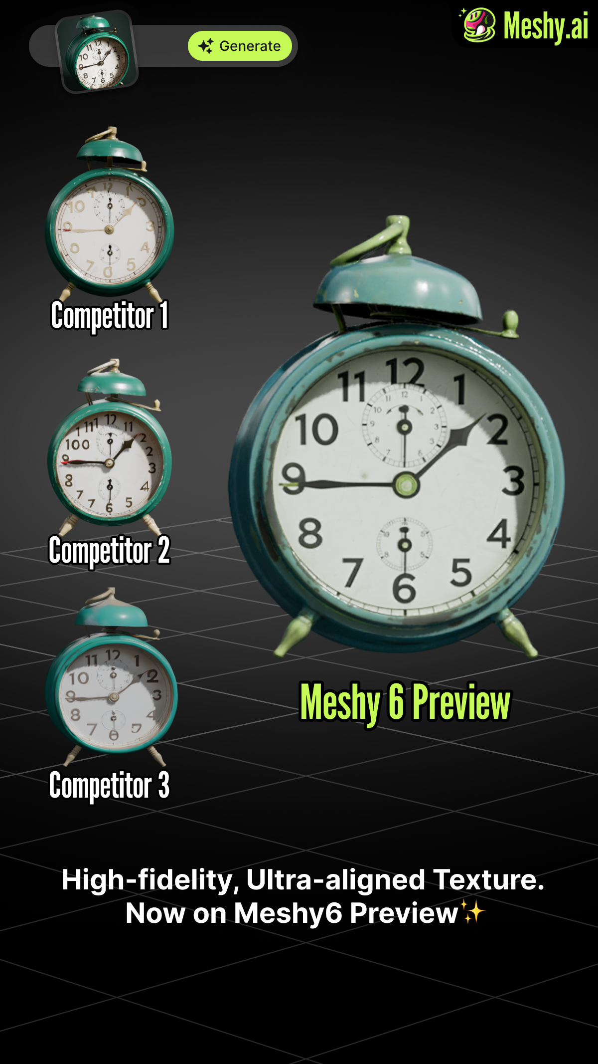 Meshy Facebook ad