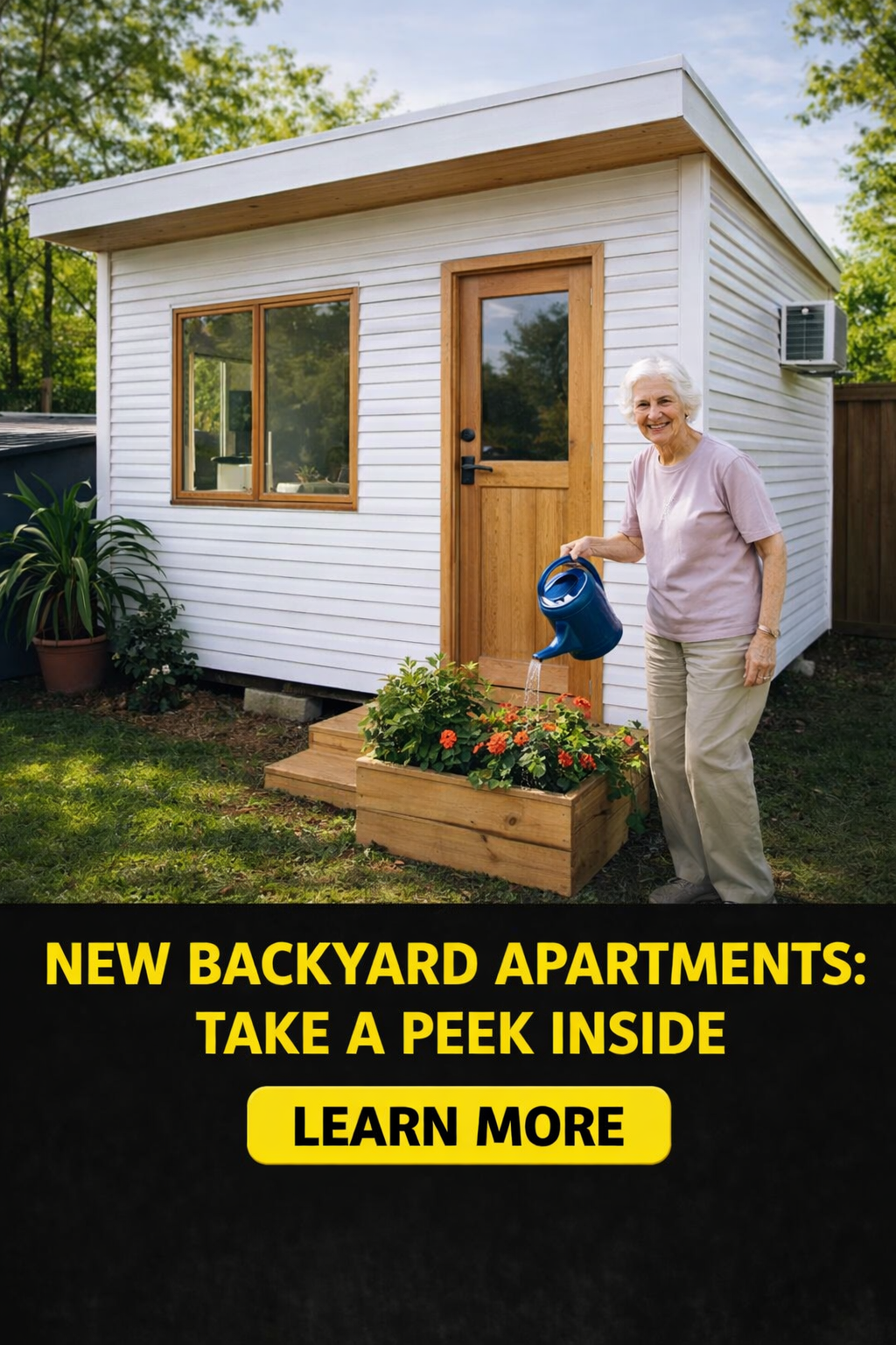 Smart Finds Facebook ad: Modern Backyard Apartments