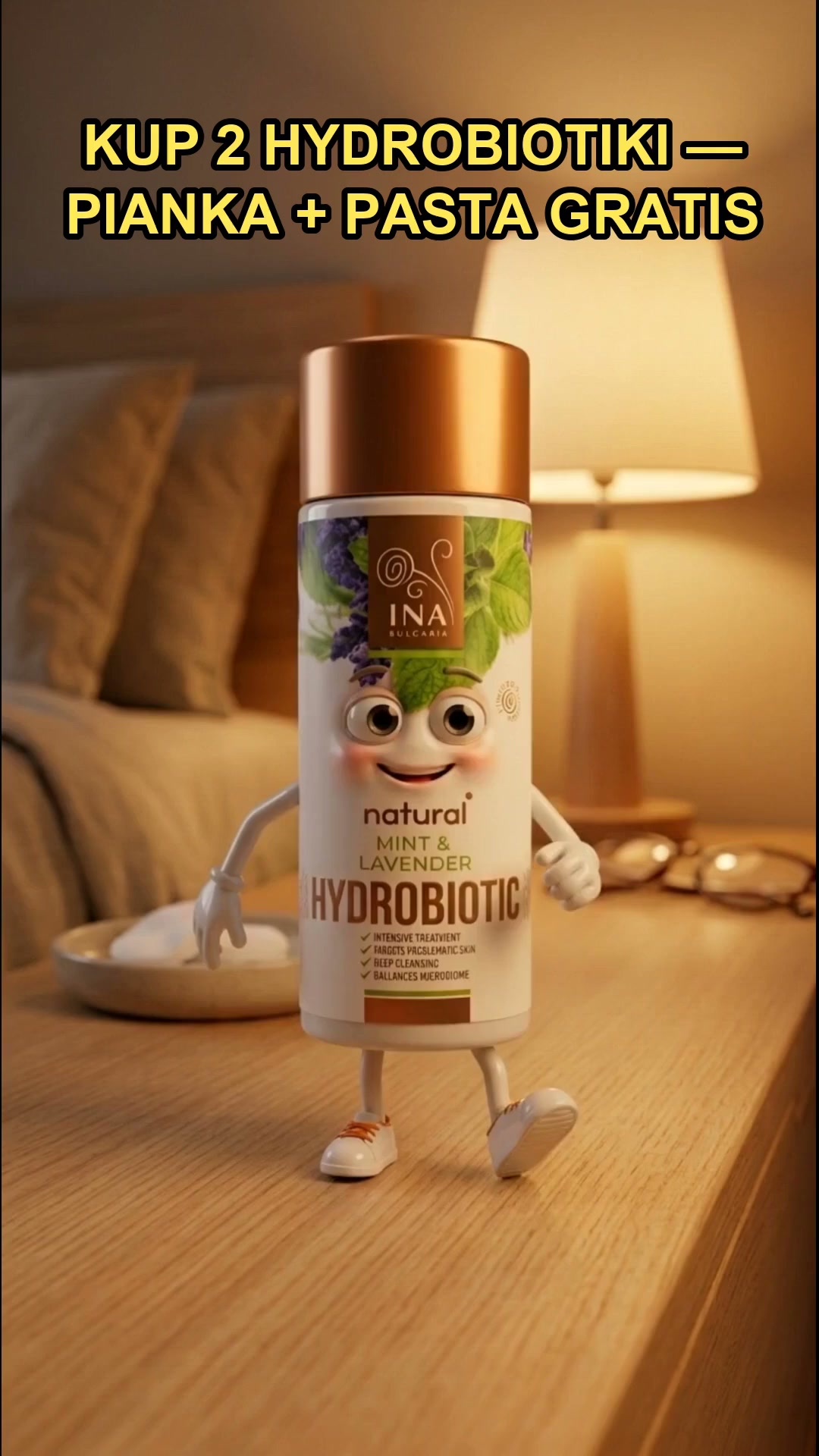 Kosmetyki Organiczne - InaEssentials.pl Facebook ad: Czysta i matowa skóra