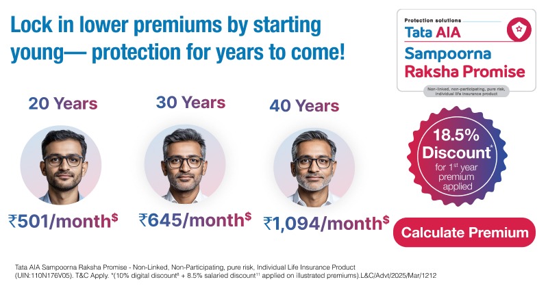 Tata AIA Life Facebook ad