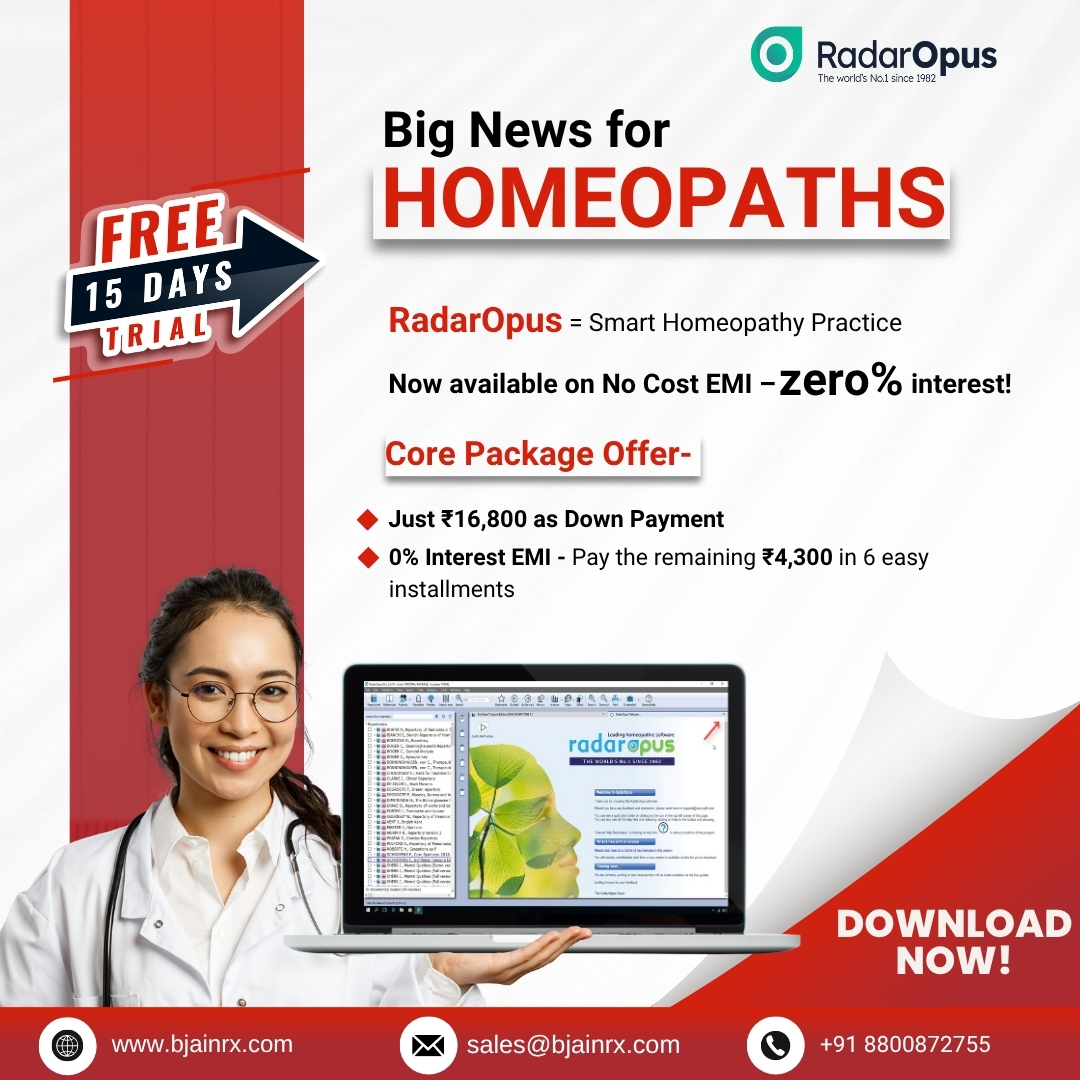 BJainRx Facebook ad: Buy RadarOpus at No Cost EMI