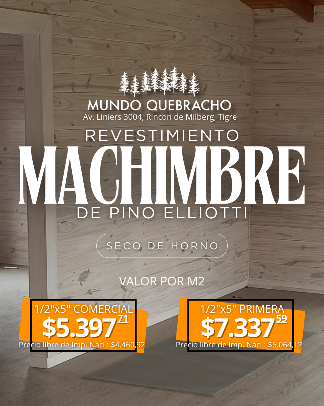 MundoQuebracho Facebook ad: Pedí tu cotización hoy.
