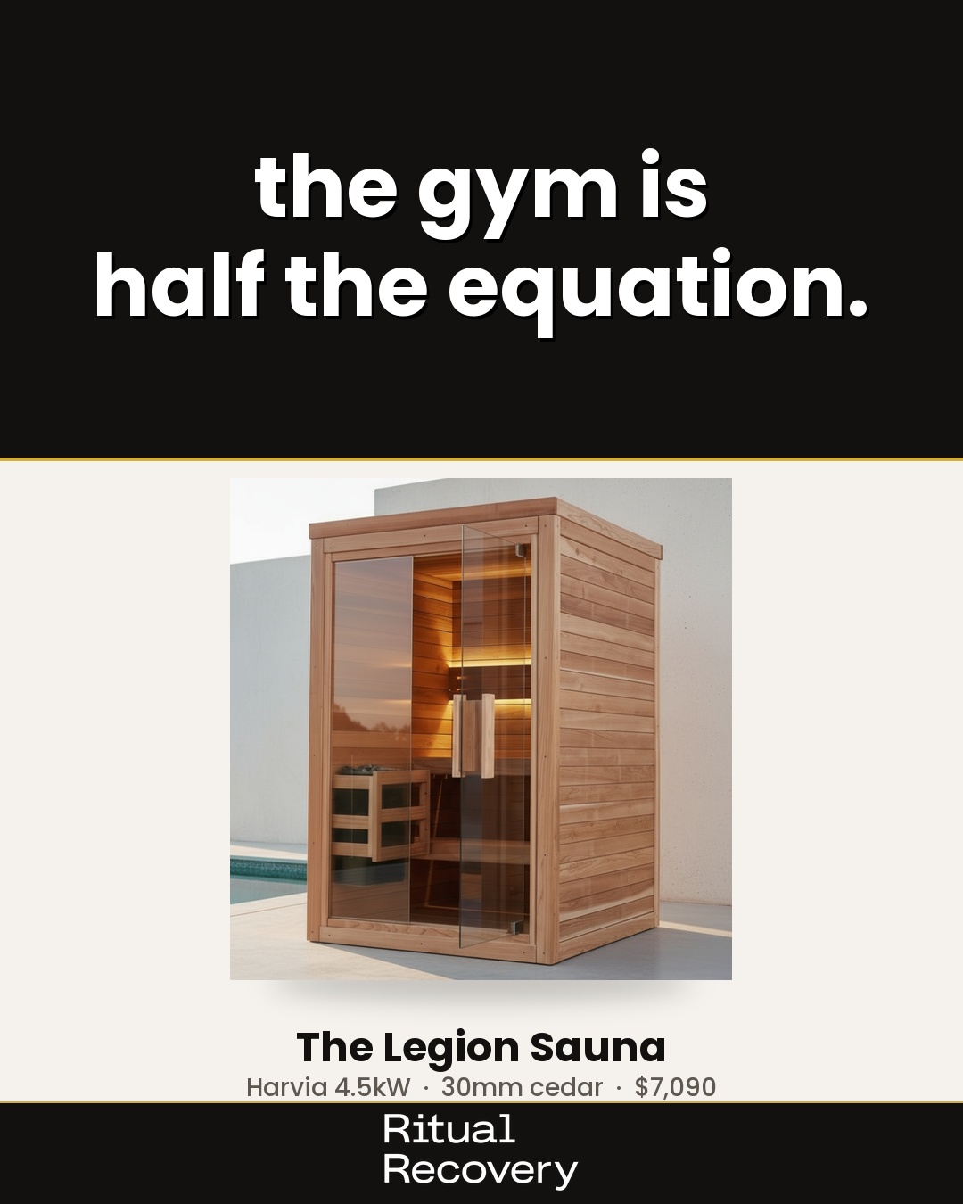 Ritual Recovery Facebook ad