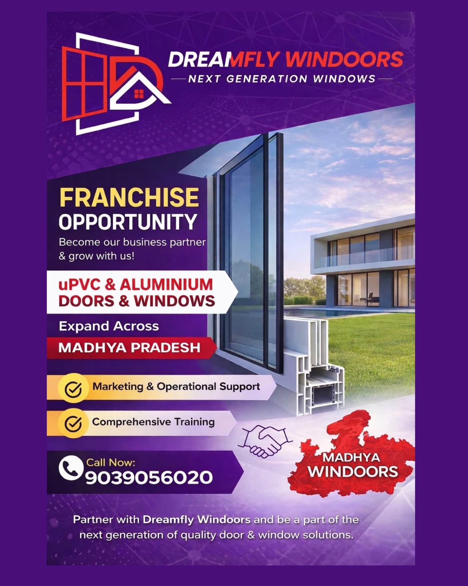 Dreamfly windoors Facebook ad: Chat with us