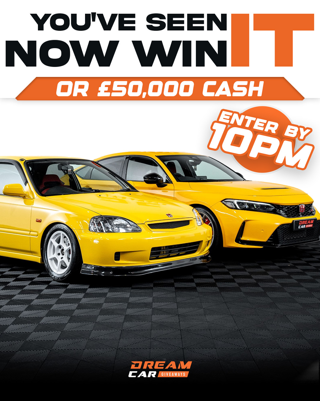 Dream Car Giveaways Facebook ad