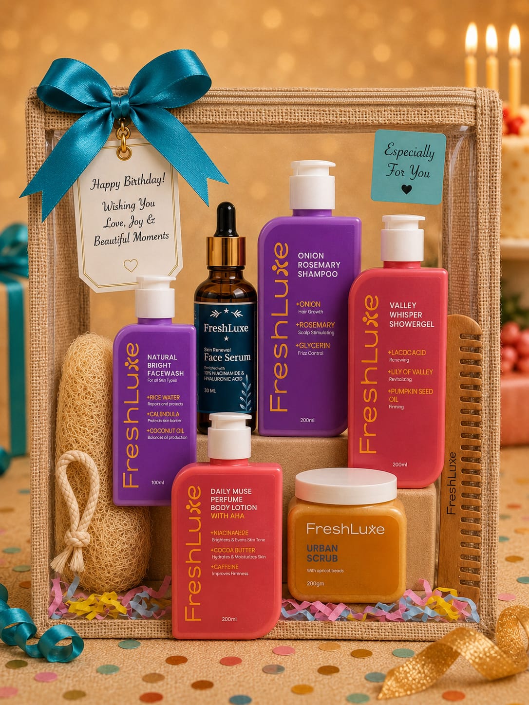 FreshLuxe Facebook ad: Still figuring out her birthday gift?