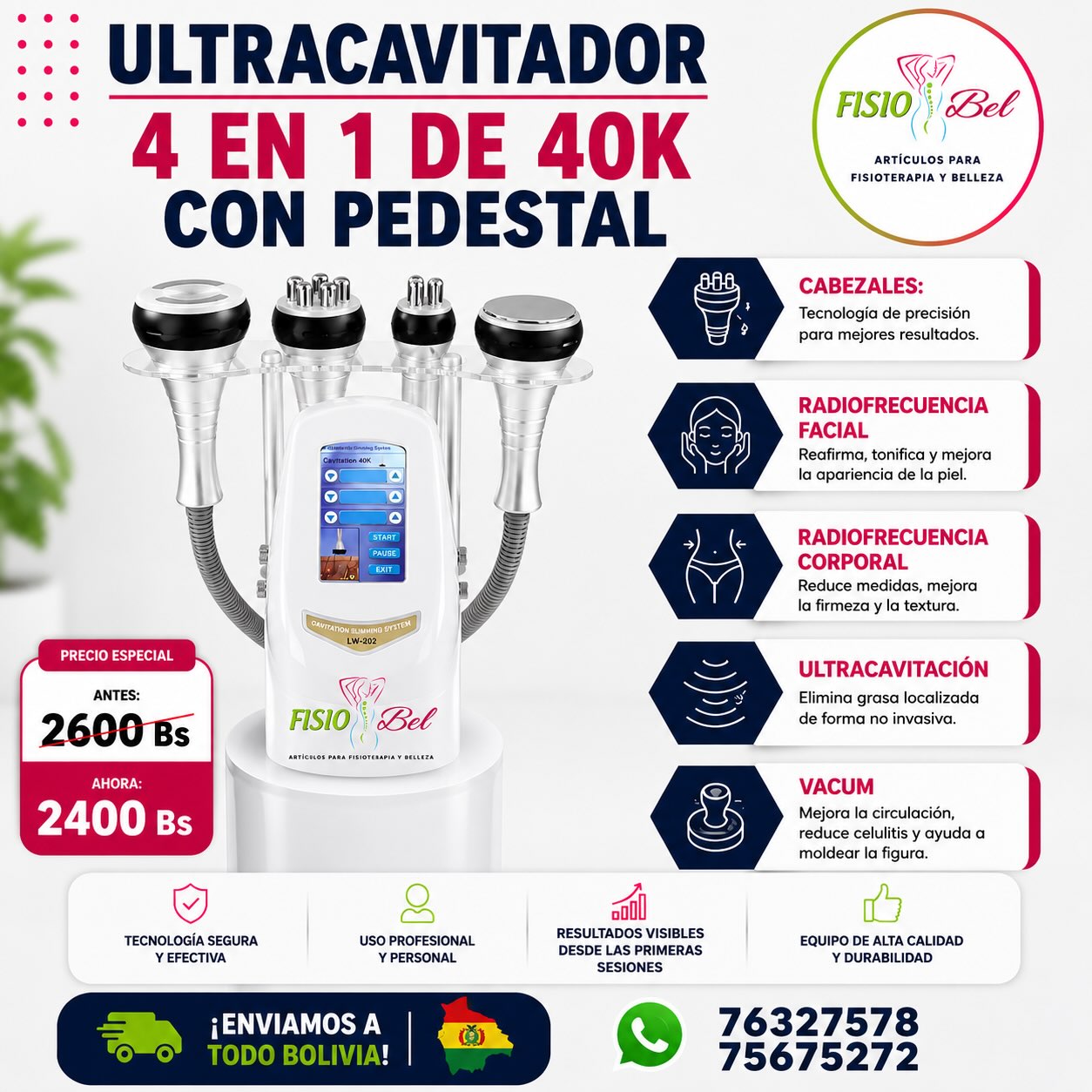 FisioBel - Fisioterapia y Belleza Facebook ad: ¡DESCUENTOS IMPERDIBLES EN APARATOLOGÍA ESTÉTICA!