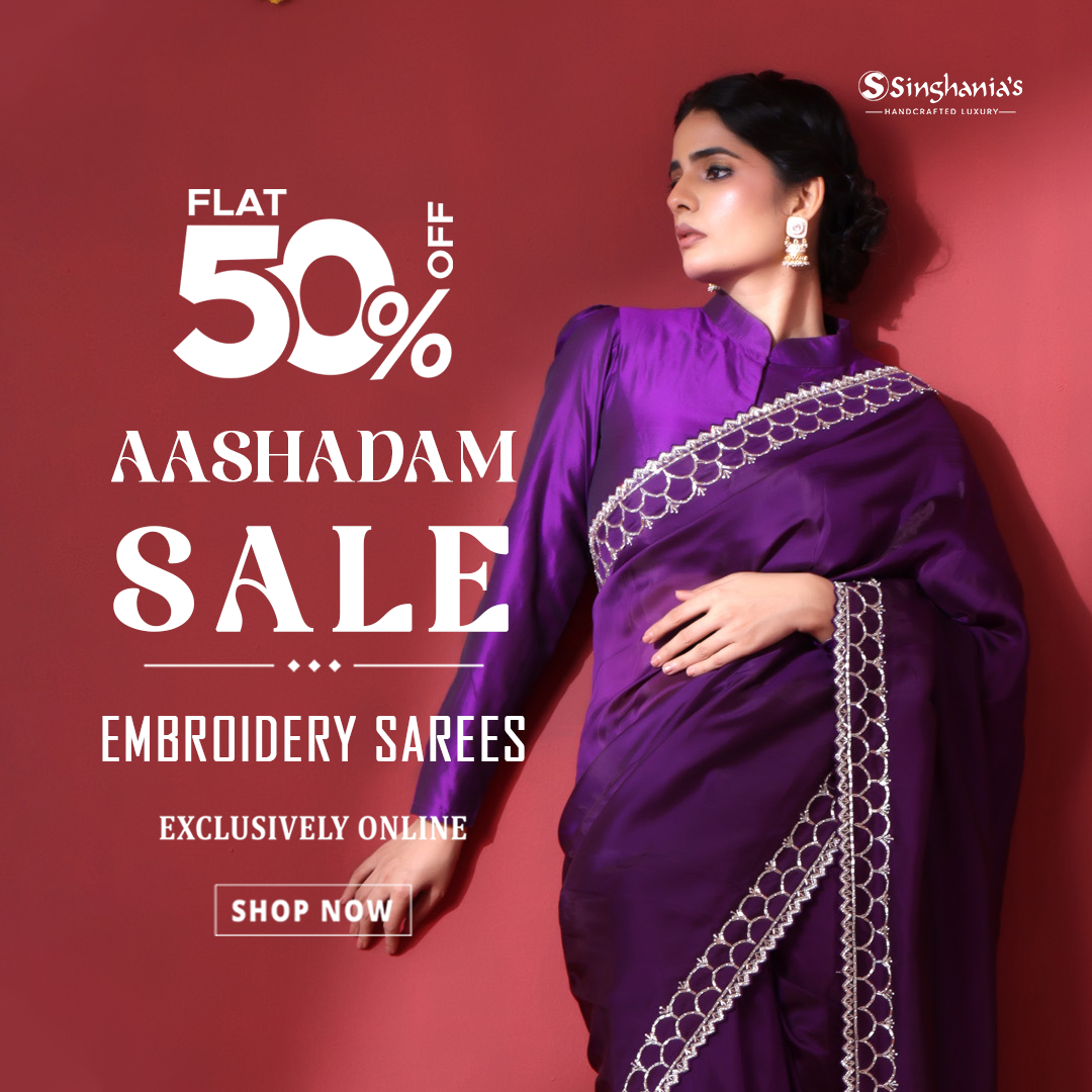 Singhania's Facebook ad: Beautiful embroidered sarees designed to make every…