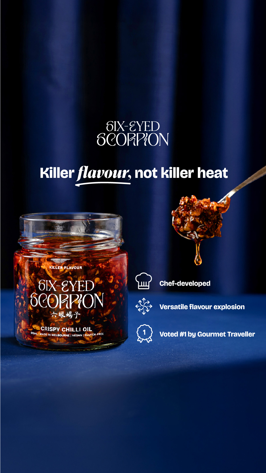 Six-Eyed Scorpion Facebook ad