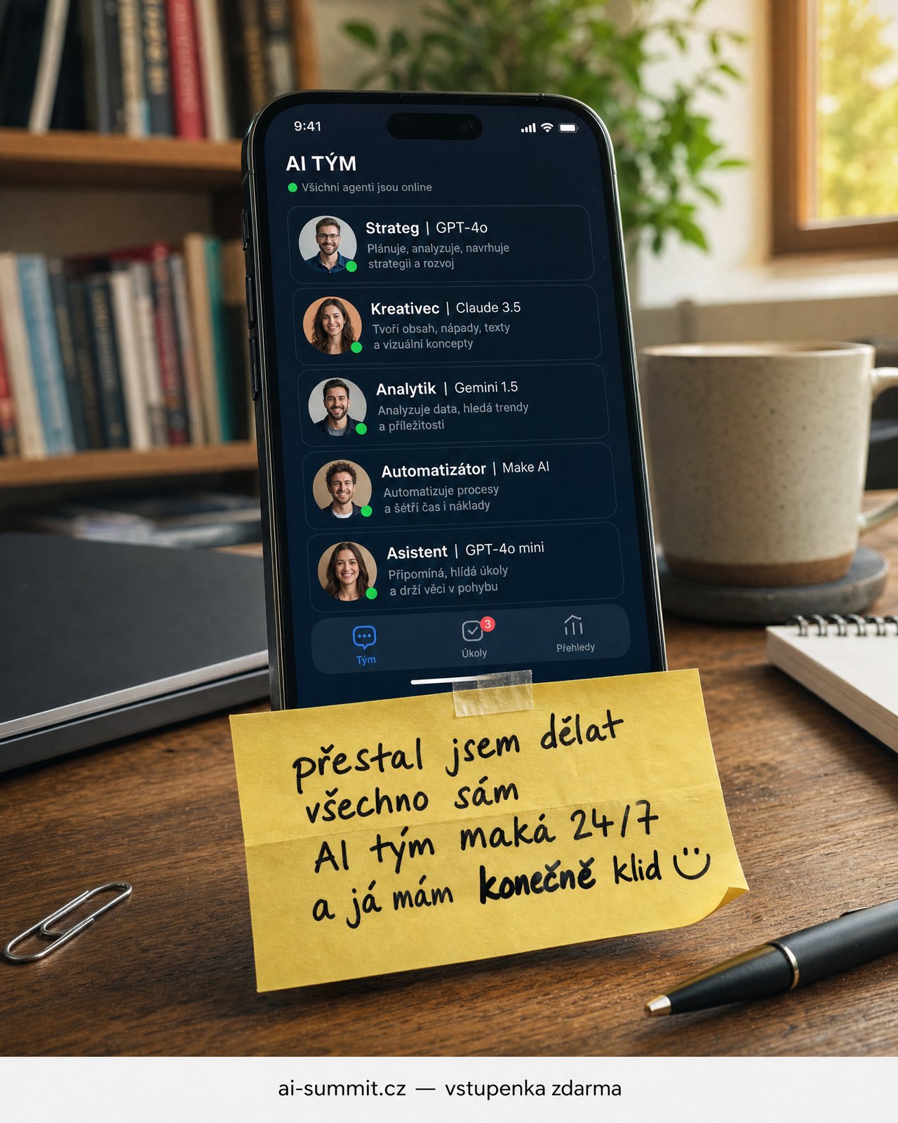 AI Transformation Summit Facebook ad: Začínáme už 7. 6. Registrace zdarma