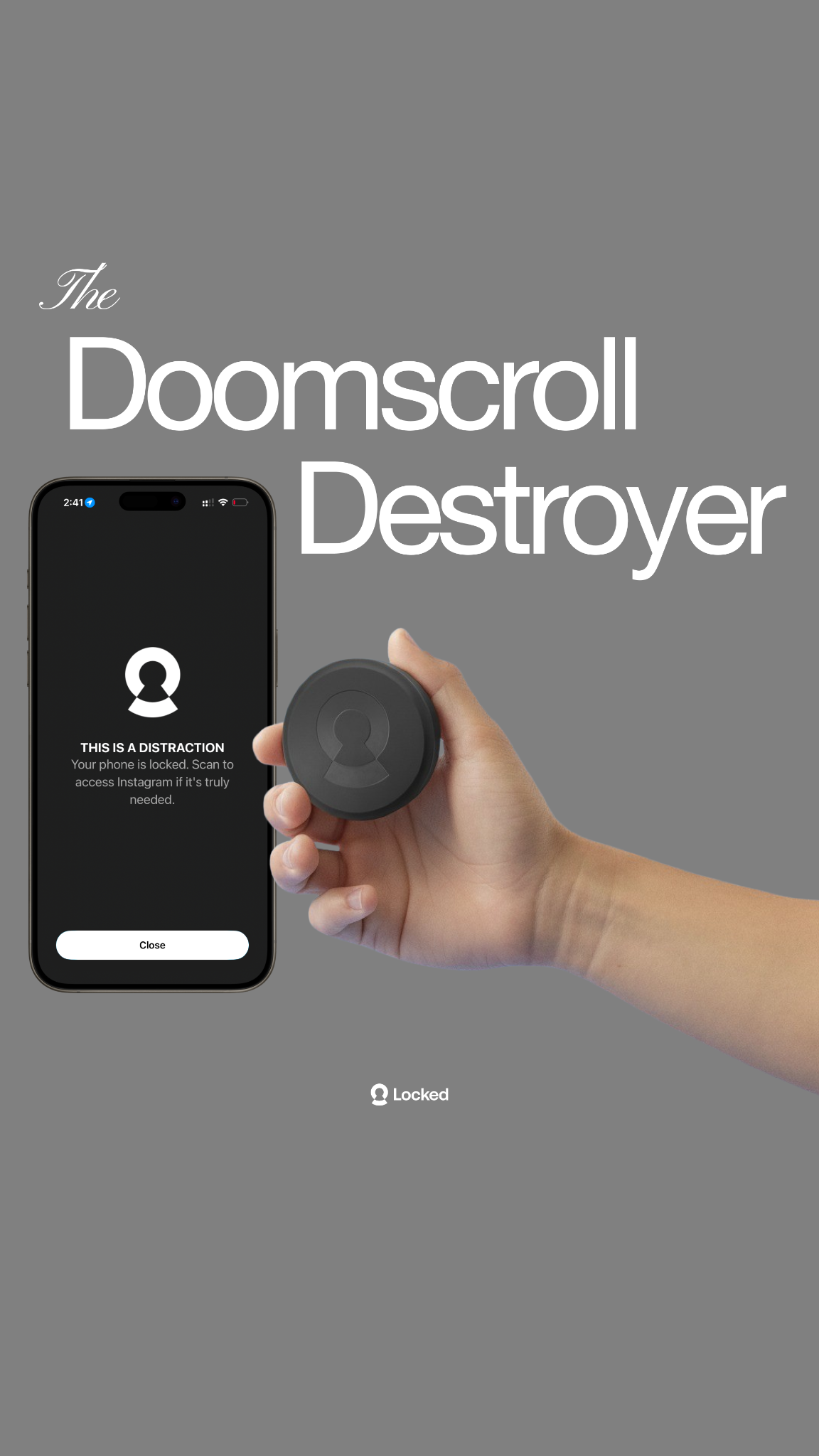 NowLocked - Less Screen Time Facebook ad