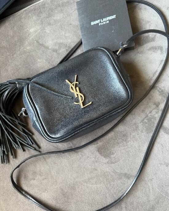 Spring M Cleaning Facebook ad: Authentic Saint Laurent (YSL) Monogram Leather Crossbody…