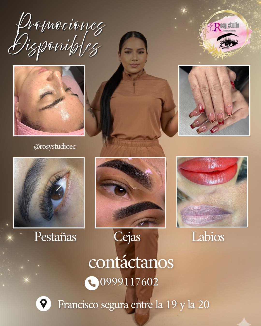 Rosy Studio Facebook ad: Micropigmentación de Cejas, Elegancia que transforma tu…
