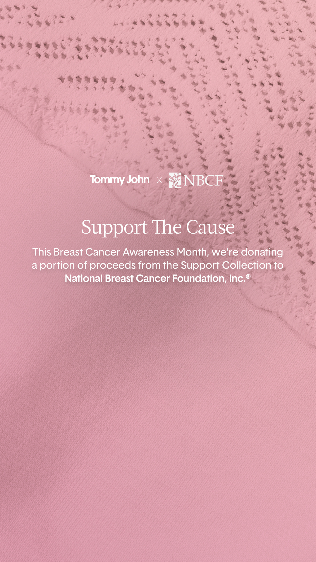 Tommy John Facebook ad: Breast Cancer Awareness Month
