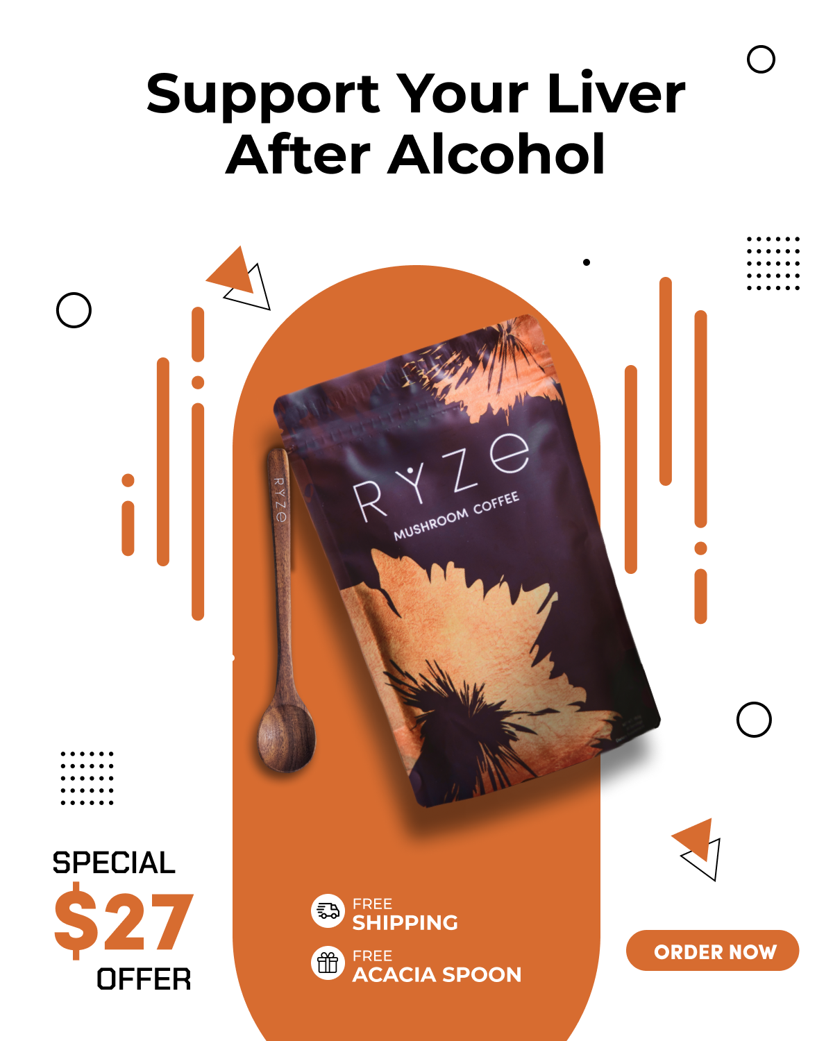 RYZE Superfoods Facebook ad