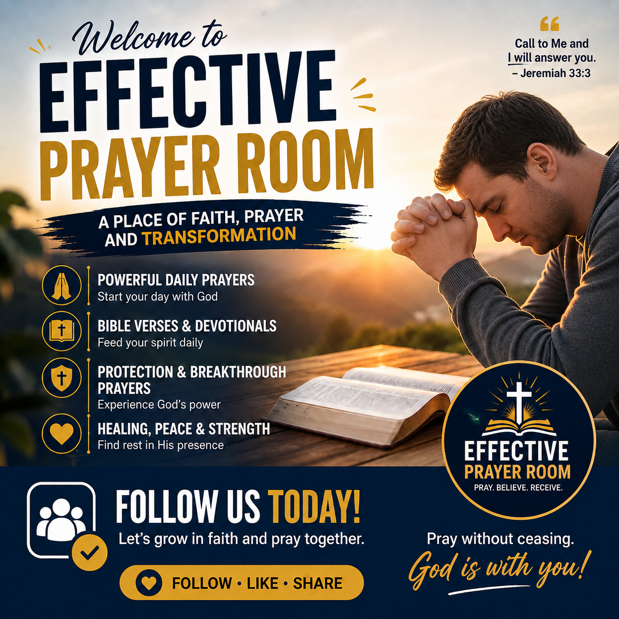 Effective Prayer Room Facebook ad