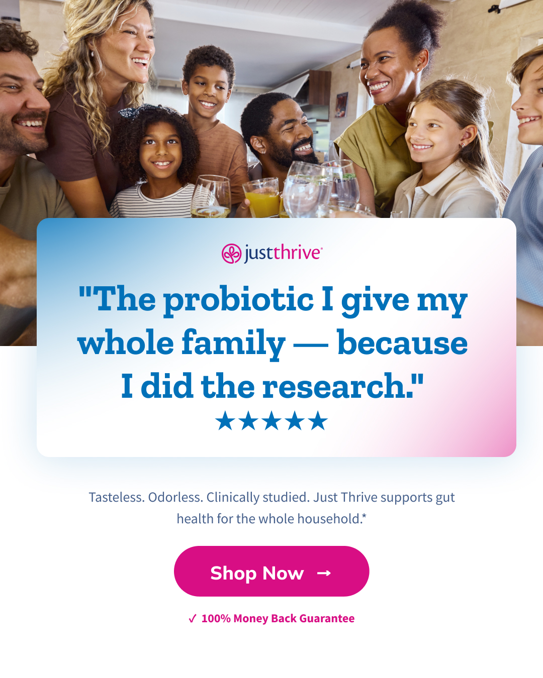 Just Thrive Facebook ad