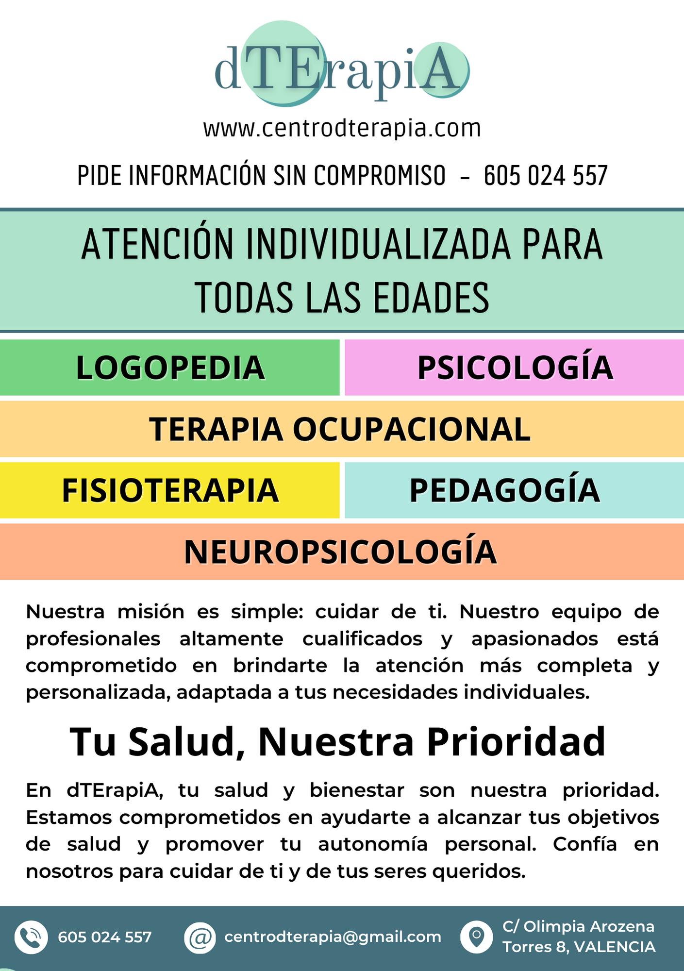 Centro dTErapiA Valencia Facebook ad