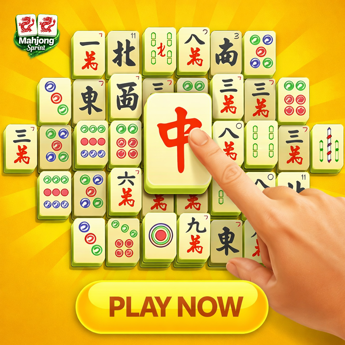 Mahjong Sprint Facebook ad