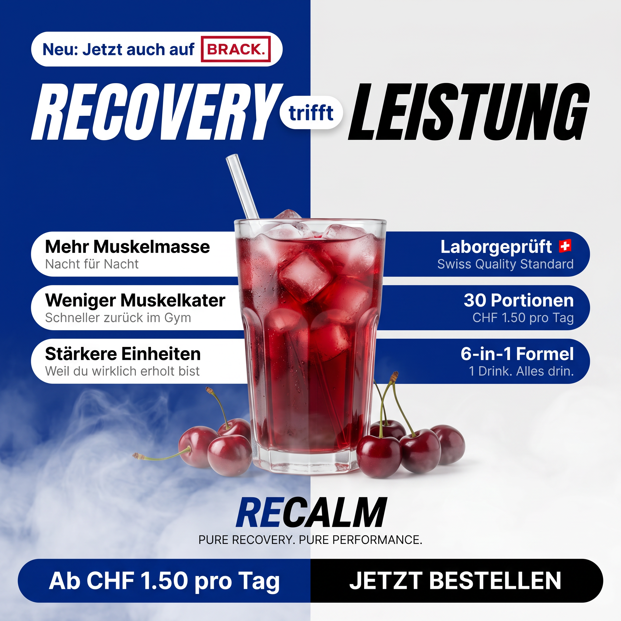 Recalm Facebook ad: Neu: Kauf auf Rechnung