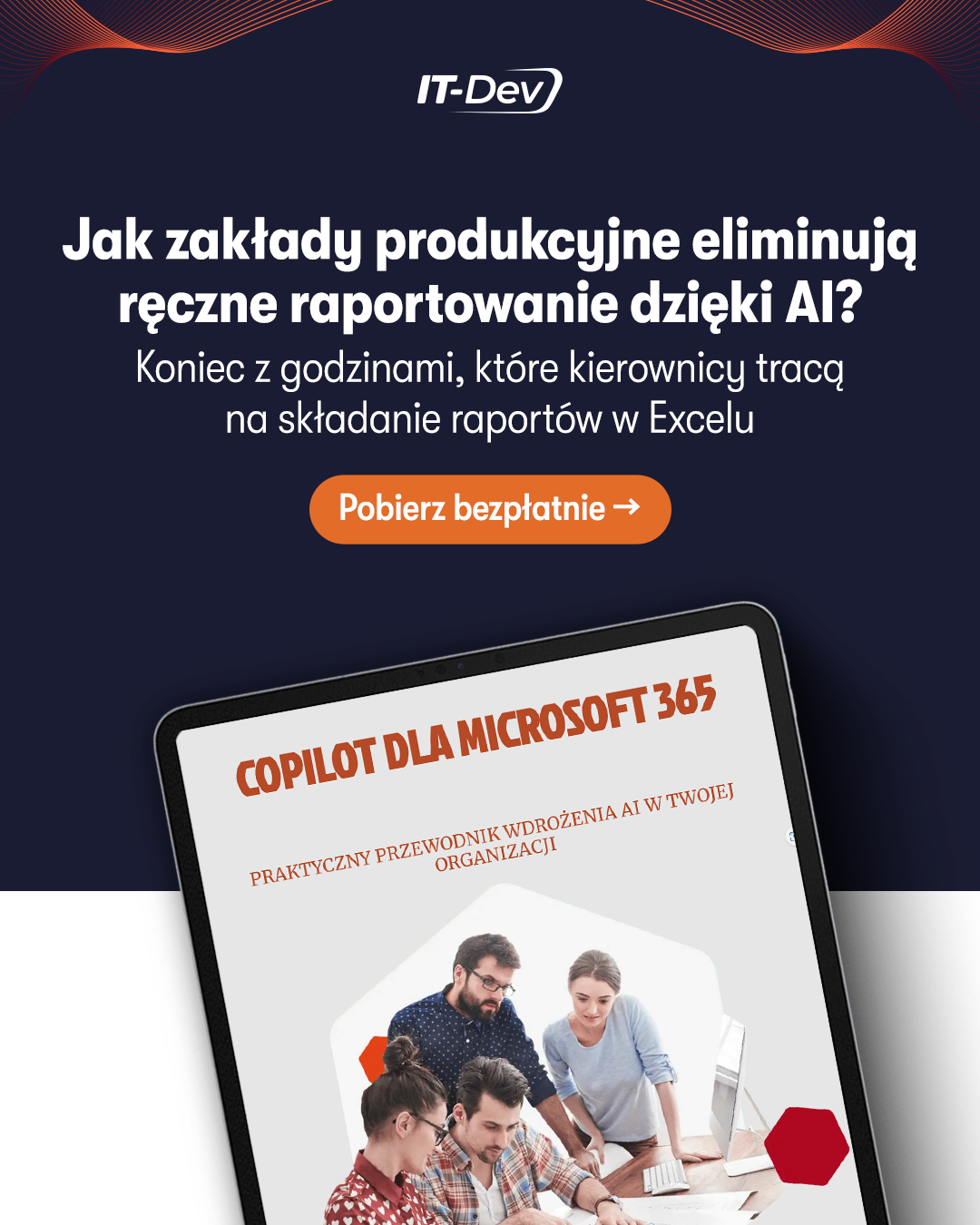 IT-Dev Facebook ad: Przyspiesz pracę zespołu dzięki AI