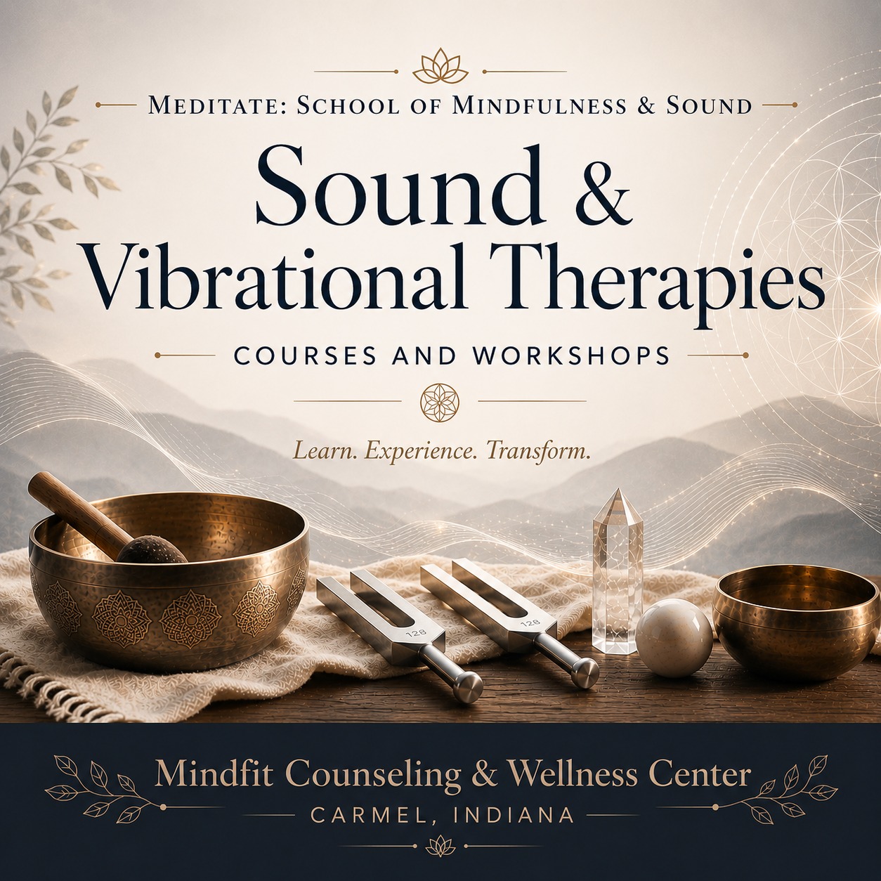 Meditate: School of Mindfulness and Sound Facebook ad