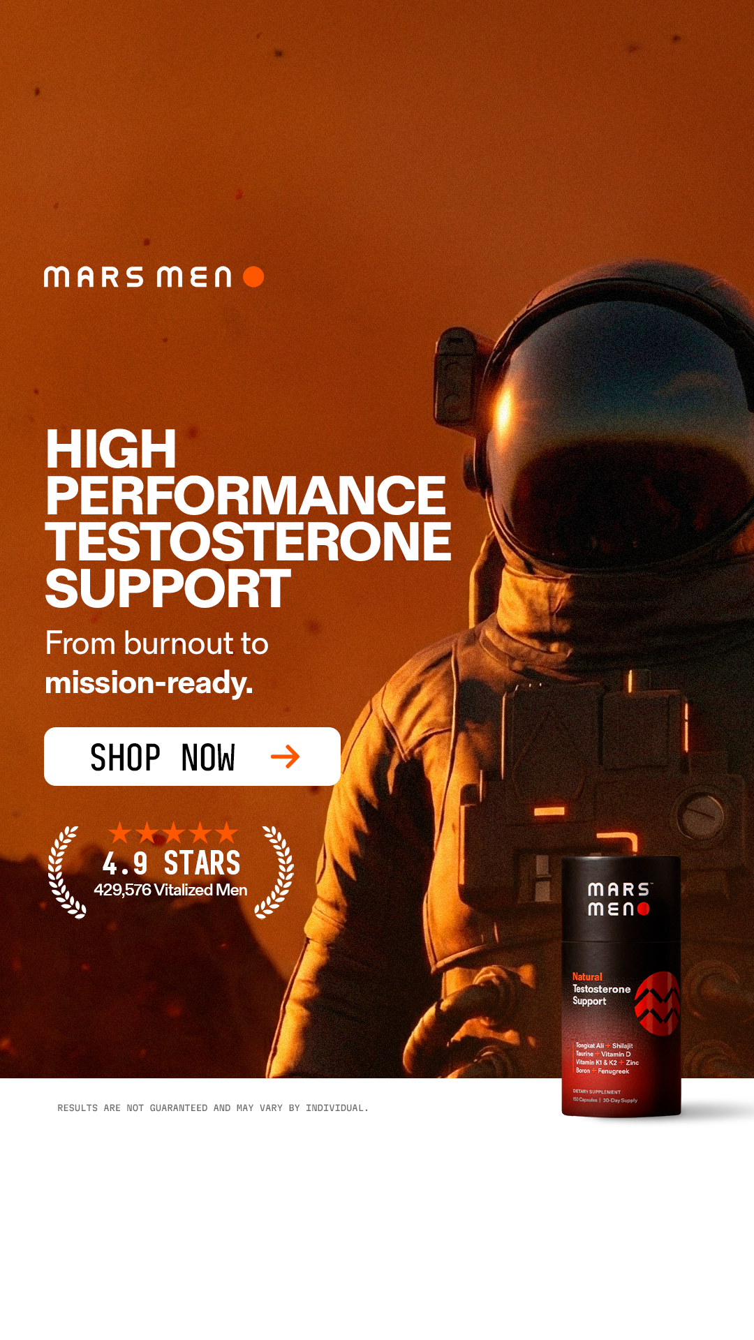 Mars Men Facebook ad
