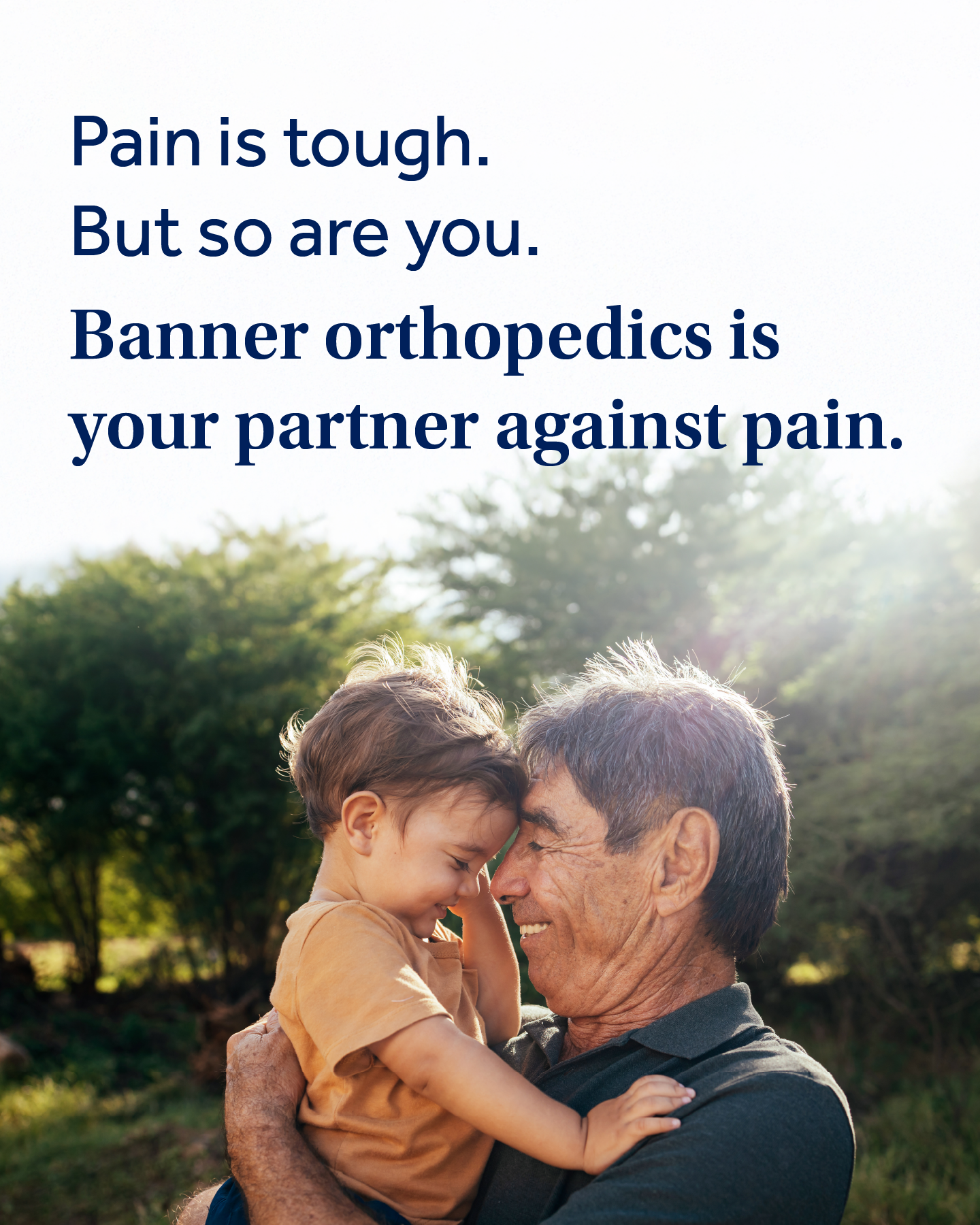 Banner Health Facebook ad: Find relief from pain.