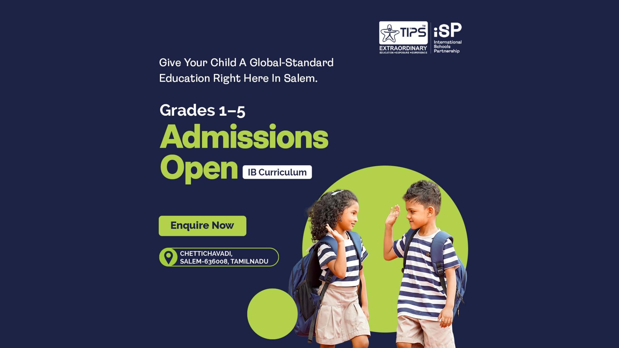 The Indian Public School Facebook ad from May 20, 2026