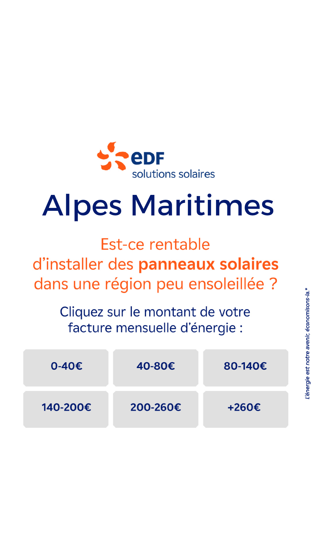 Mes offres EDF solutions solaires Facebook ad