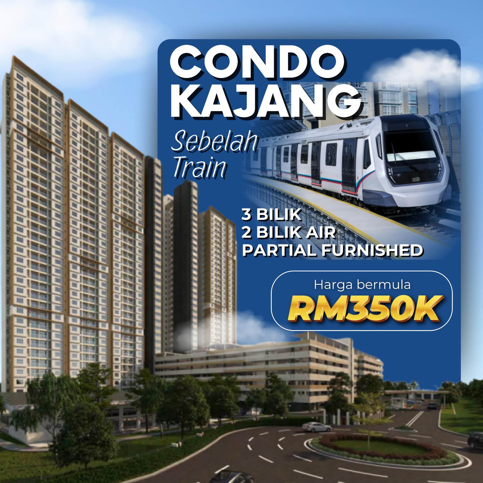 Rumah Idaman KL / Selangor Facebook ad: Condo BAWAH 400k sebelah Train dengan saiz 1000sqft!
